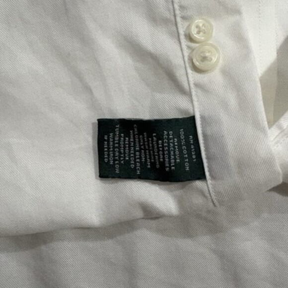 Lauren Ralph Lauren Classic Fit White Dress Shirt – Non-Iron, 17.5 / 34–35 - Picture 3 of 8